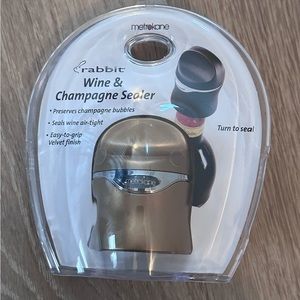 Rabbit|Wine &‎ Champagne Sealer|NIB|Gold